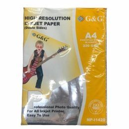 Papel Alta Resolucion Doble Faz GyG 220grs x 20 hojas