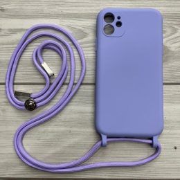Funda Para Celular iPhone 12 Silicone con Correa