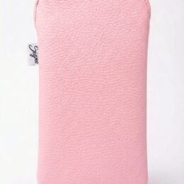 sobre para celular ecocuero rosa
