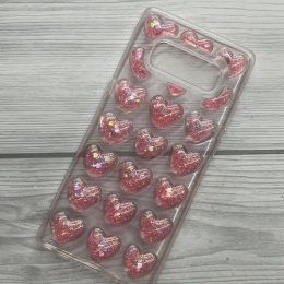 Funda para Samsung Galaxy Note 8 Corazones 3D
