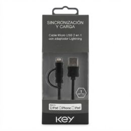 Cable 2 en 1 Lightning + Micro USB Key