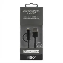 Cable 2 en 1 Lightning + Micro USB Key