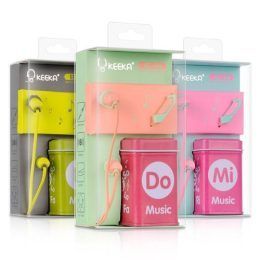 Auriculares + microfono Keeka EE66 c/ Estuche