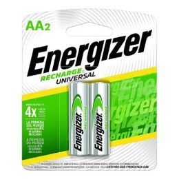Blister X2 Pilas Recargables Energizer AA