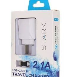 Cargador de Pared + Cable Lighting 2.1A Stark