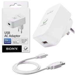 Cargador de Pared con Cable Micro Usb Sony