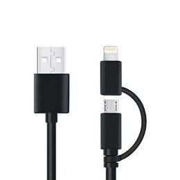 Cable Adaptador 2 en 1 Micro Usb- Lightning
