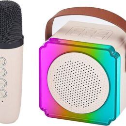 Set Parlante + Microfono Bluetooth Portatil Karaoke