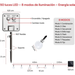 Guirnalda Solar de 50 LED 4 Guirnalda led 3