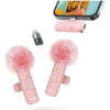 Microfono Inalambrico Rosa Cubrevientos Influencer